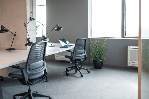 istock Modern Office Space with Sleek Furniture 2182073571