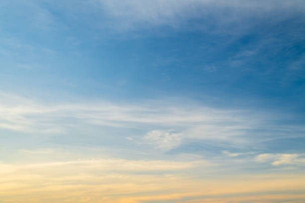 istock Panoramic beautiful sunset sky, Cloud in twilight -  nature background 2182074781