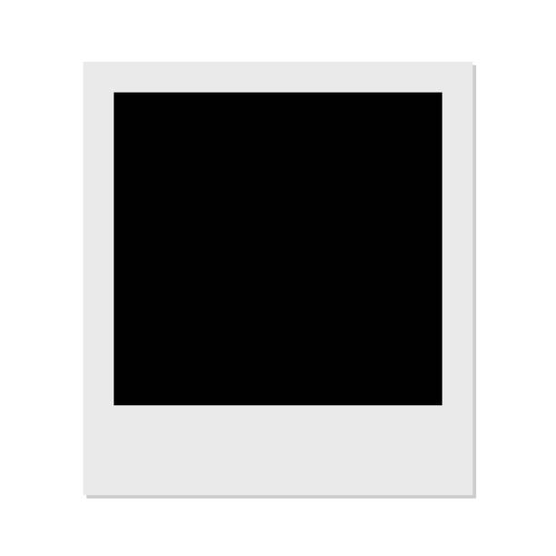 istock Empty photo frame. Photo card, film analog picture frame mockup 2182078553