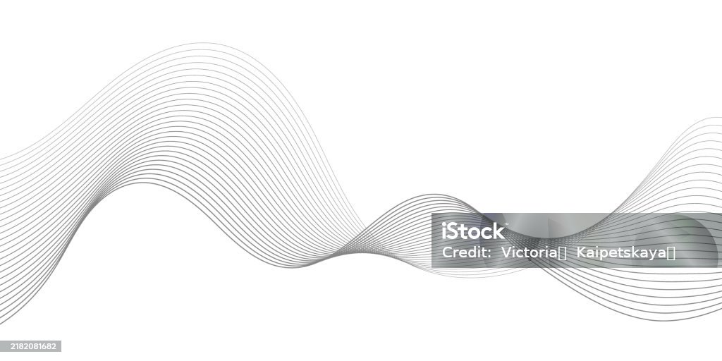 What Is Undulate Undulate Grey Wave Swirl frequency Sound Wave twisted Curve Lines With ...