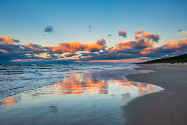 istock Baltic Sea beach in Jantar at sunset. Poland 2182083720
