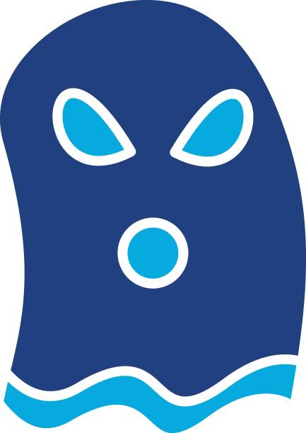 Ghost Icon Ghost Castle icon vector image. Can be used for Halloween. pac man vector stock illustrations