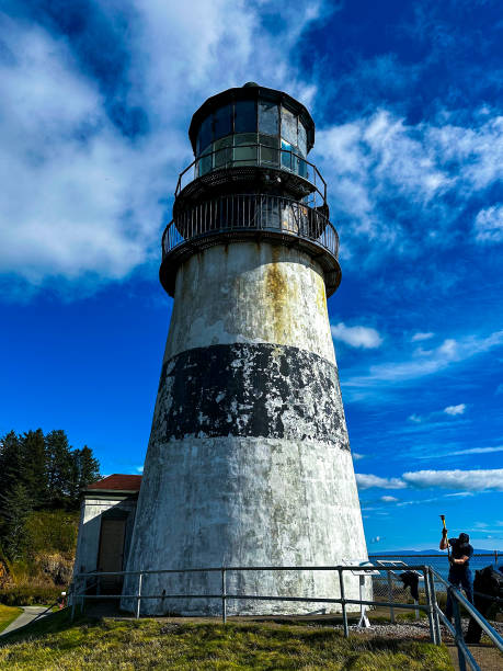 istock Cape Disappointment Lighthouse Under Blue Skies 2182089504