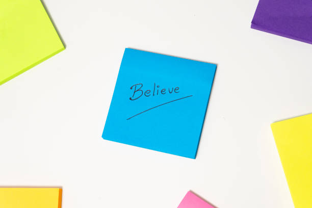 istock Bible written on colorful sticky notes on white background with copy space 2182090544