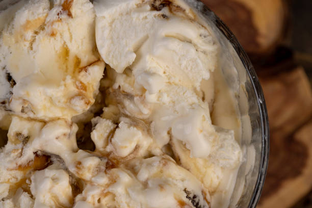 istock sweet cold ice cream with natural maple syrup 2182090949