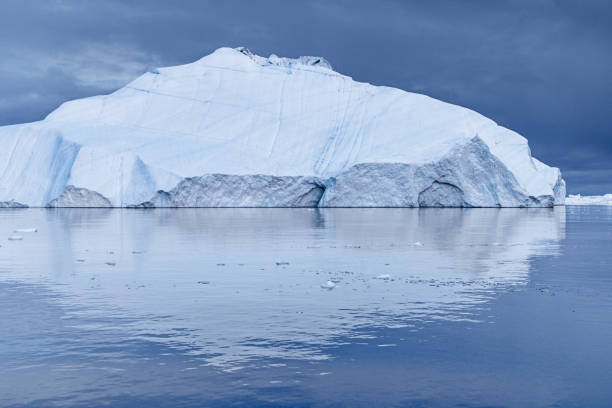 Iceberg floating in the famous Ice Fjord outside Ilulissat in western Greenland which is an UNESCO World Heritage Site due to the Ice Fjord