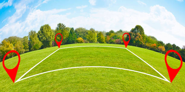 istock LAND PLOT MANAGEMENT - Real estate concept with a vacant land lot available for building construction 2182099046