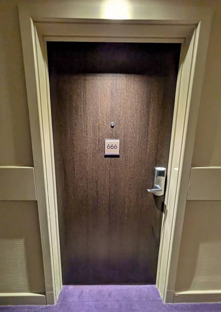 istock Hotel room door 666 2182100004