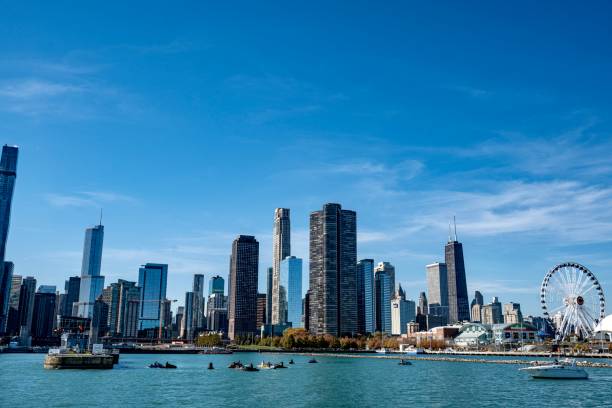 istock Downtown Chicago and Lake Michigan 2182100547