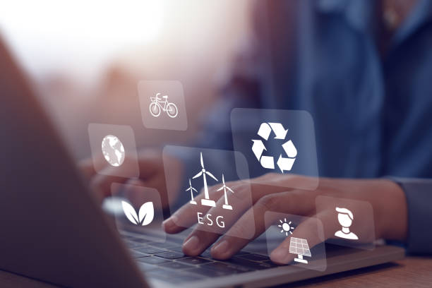istock renewable energy solutions ecological concept green business Sustainable development through renewable energy solutions 2182103123