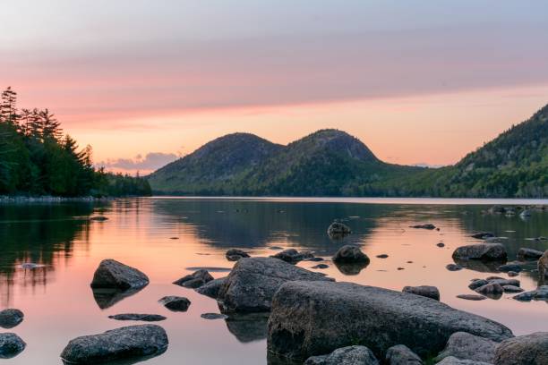 istock Sunset over Jordan Pond - Acadia National Park 2182104306