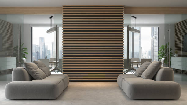 istock Modern style conceptual reception interior room 3d illustration 2182104402