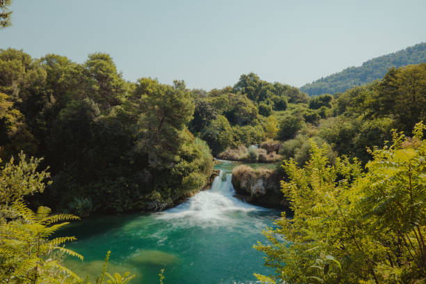 Amazing view of Krka National Park Waterfall, Croatia