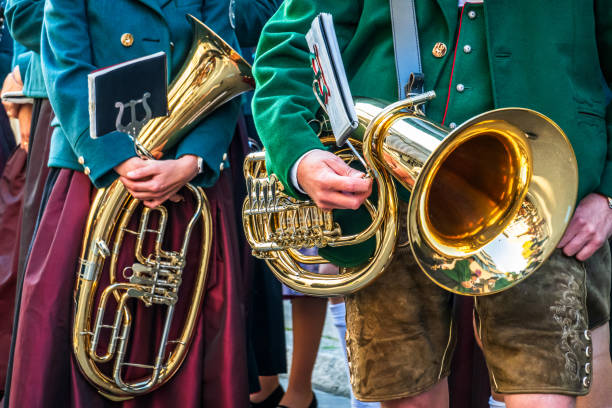 typical music instrument of a bavarian brass band - photo