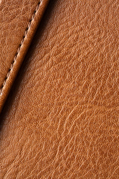 istock Brown synthetic leather macro background,Synthetic leather brown background texture. Brown leather textured background. 2182108002