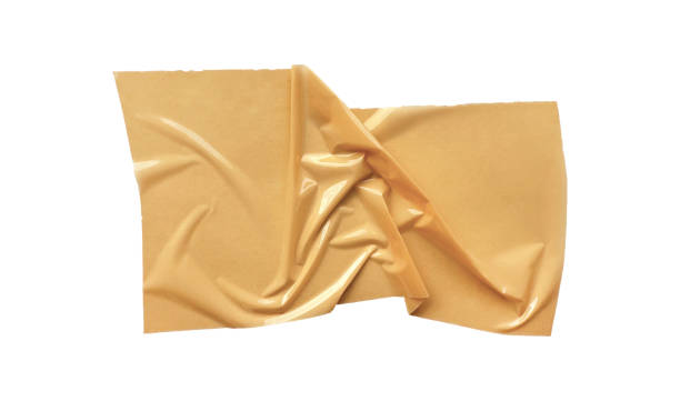 istock Orange Textured Ripped Packaging Tape 2182122631
