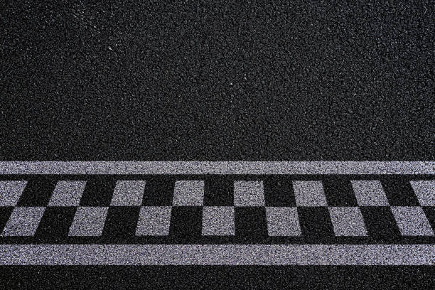 istock Finish , start line. asphalt road racing texture background. top view 2182123166