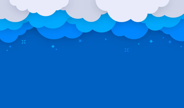clouds edge háttér - éteri témájú stock illusztrációk
