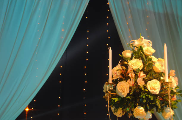 close up of the flowers of the wedding