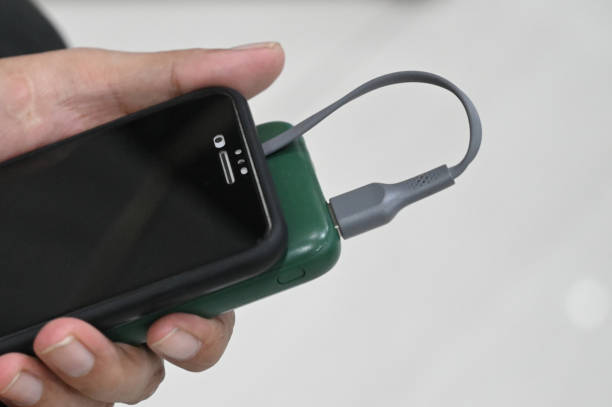 istock Close Up using a powerbank to charge a smartphone 2182129838