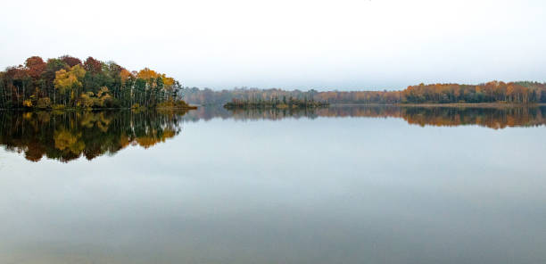 Swedish nature in October. Leafs, color, landscapes, lakes, ocean and animals. Fog and ice and the nature is beautiful. Skåne, Sweden. Autumn.