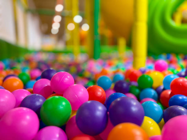 istock Rainbow Playground of Balls 2182133790