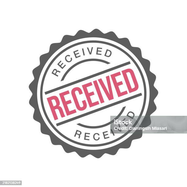 Received Register Received Letter Rubber Stamp Template Stock Illustration - Download ...