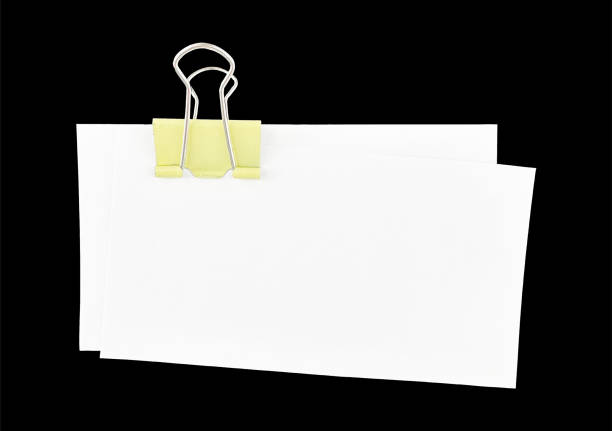 White Ripped Paper with Paper Clip