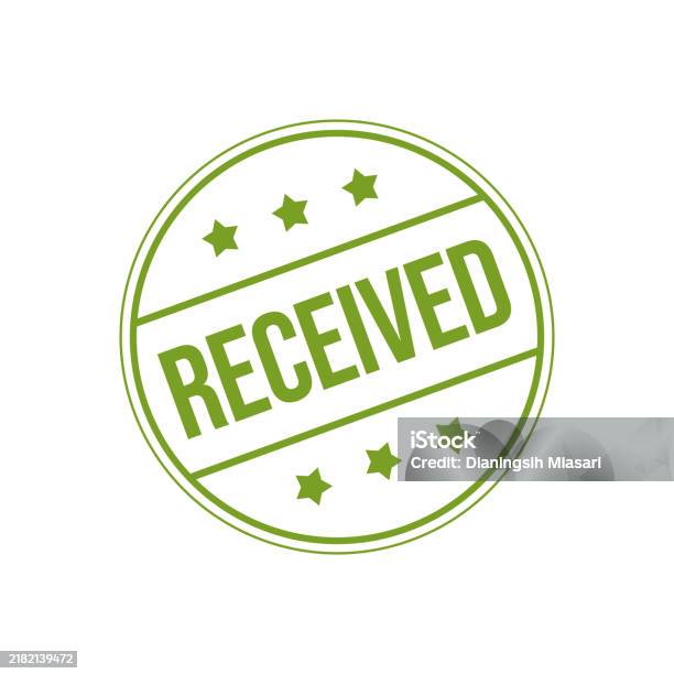 Received Register Received Letter Rubber Stamp Template Stock Illustration - Download ...