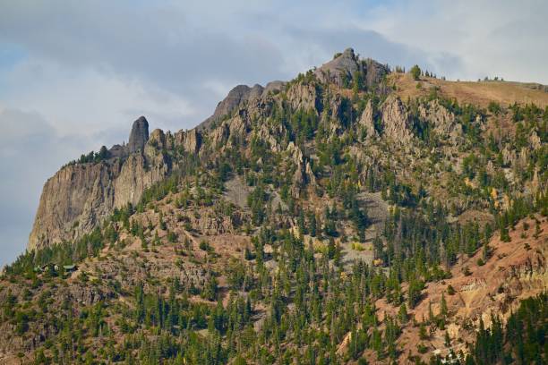 Driving on roads  and highways in the Rocky Mountains of Colorado
