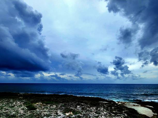 A beautifully overcast view of the gulf coast