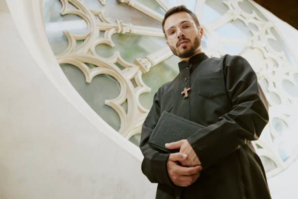 istock Portrait of Priest Outside 2182149777