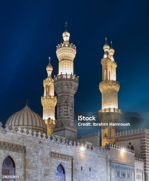Azhar Mosque Model The Alazhar Mosque In Cairo Egypt Stock Photo - Download Image Now ...