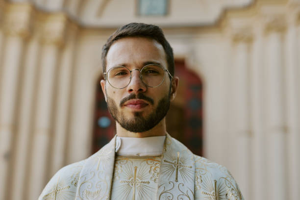 istock Portrait of Handsome Priest 2182152674