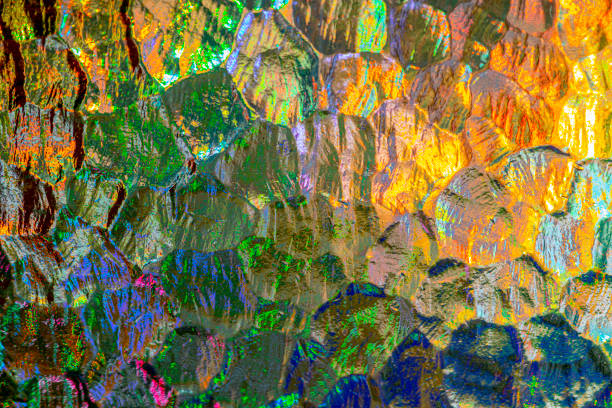 Image of a crystal cup of enlightenment with colored light
