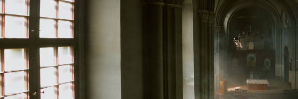 istock Header Demonstrating Nave in Church 2182153478