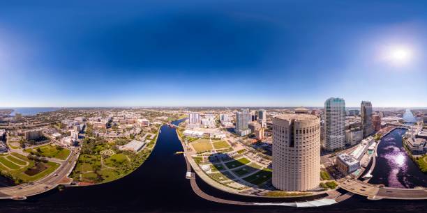 istock Downtown Tampa, 2024 aerial 360 equirectangular photography 2182161020
