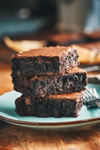 istock Fresh Baked Chocolate Brownies 2182161120