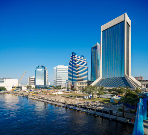 2024 construction site Riverfront Plaza Downtown Jacksonville FL