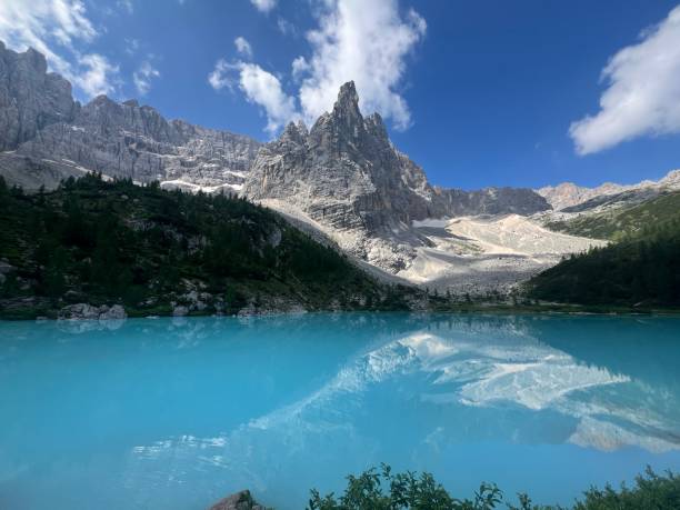 istock Beautiful Lake Hike - Italian Dolomites 2182163002