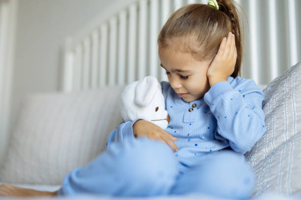 Little girl having an earache