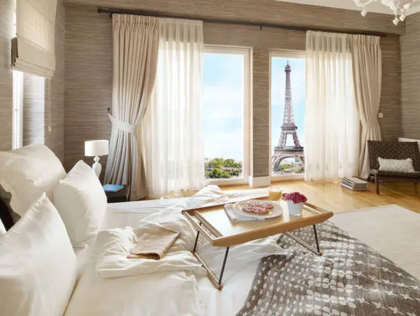 Breakfast in bed in Paris Breakfast in bed in Paris