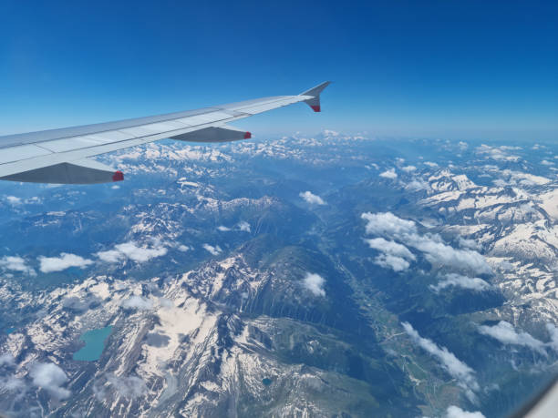 istock Flying over the alps towards Milan 2182178208