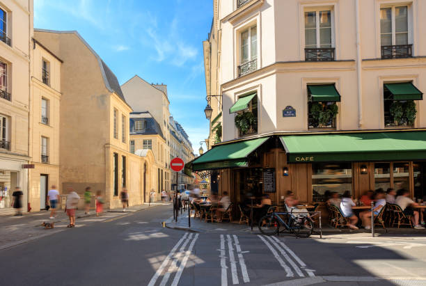 istock Sidewalk cafe in Paris, France 2182181663