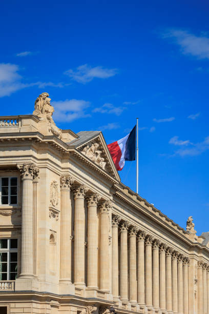 istock French flag in Paris, France 2182182461