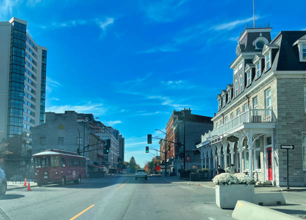 kingston, canada - 23 October 2022: the famous prince george hotel is housed in an historic building in the center of the city and is a landmark
