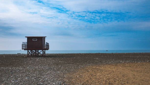 istock Beach view scenery black sea in Georgia calm clear 2182194845