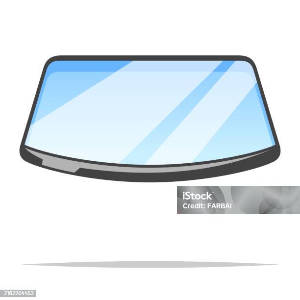 Car Windshield Vector Isolated Illustration Stock Illustration ...