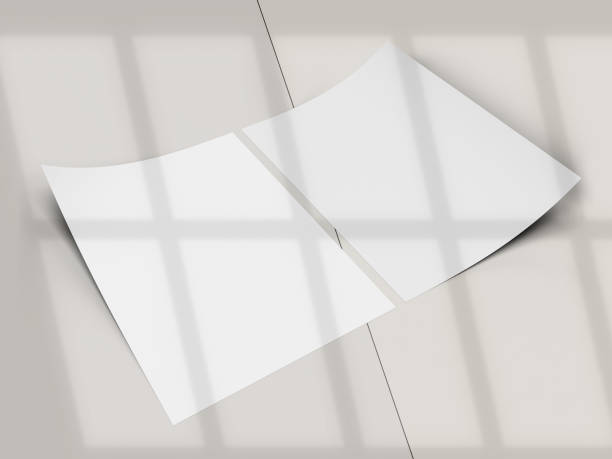 istock Flyer A4 Paper Mock up with shadow overlay. Template for presentation branding, corporate identity, advertising, branding identity global business 2182212521