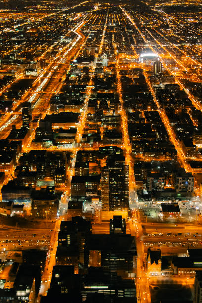 istock Chicago. Cityscape image of Chicago downtown during twilight blue hour. 2182219638